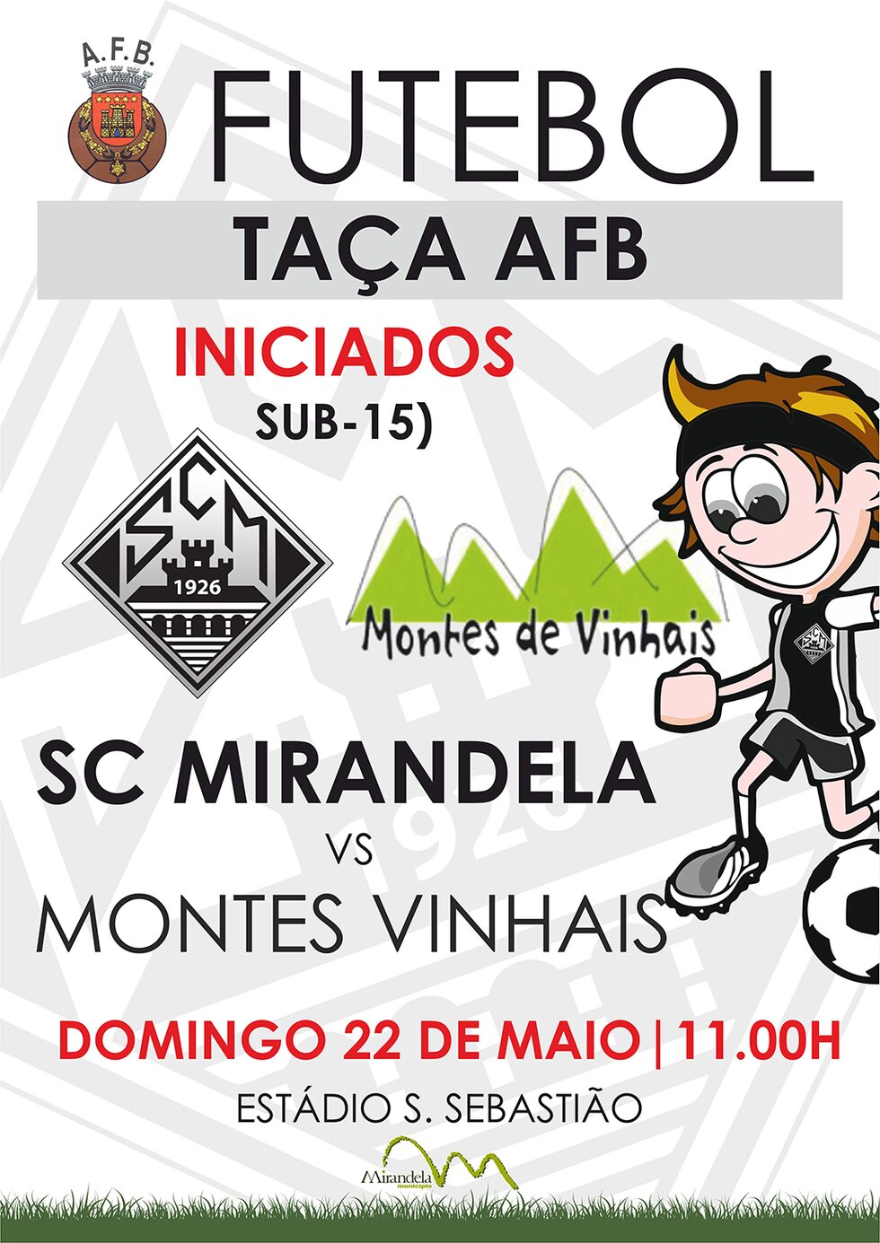 cartazes_jogo_Futebol_Ta_a_AFB_-_Iniciados_SC_Miranela_vs